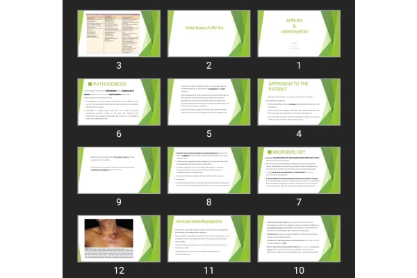 پاورپوینت Arthritis & osteomyelitis