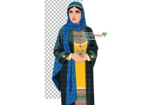 عکس png دختر باحجاب با لباس سنتی و محلی ایرانی