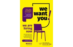 تراکت تبلیغاتی رنگ زرد