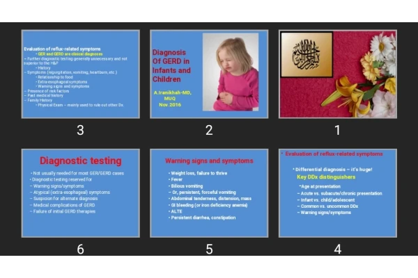 پاورپوینت Diagnosis Of GERD in Infants and Children