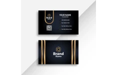 کارت ویزیت شرکتی مشکی