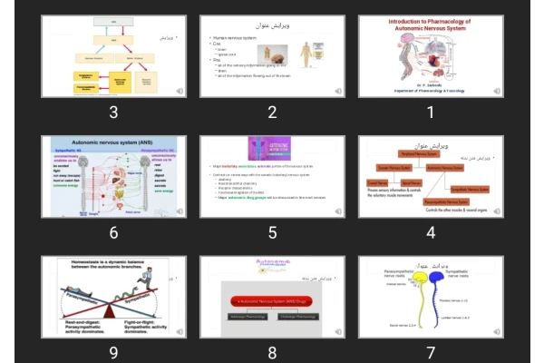 پاورپوینت Introduction to Pharmacology of Autonomic Nervous System