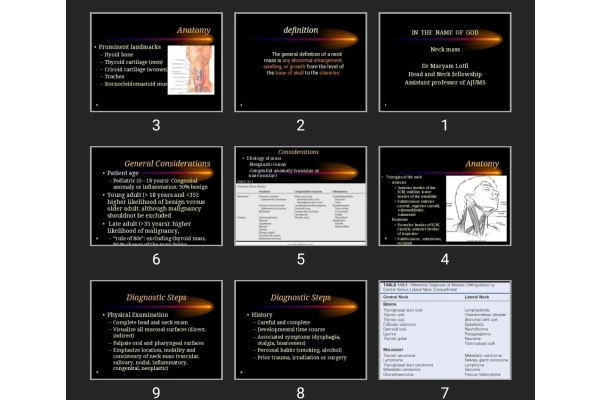 پاورپوینت Neck mass