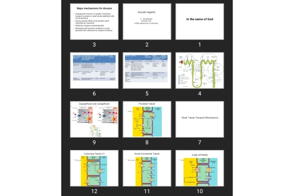 پاورپوینت Diuretic Agents