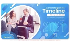 پروژه آماده افترافکت : اسلایدشو معرفی شرکت Corporate Business Timeline Slideshow