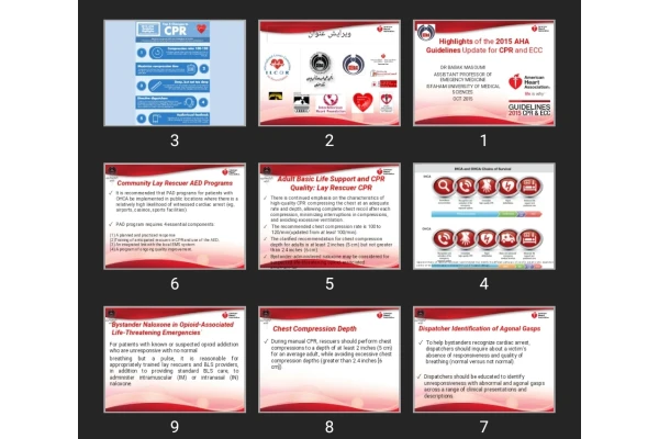 پاورپوینت Highlights of the 2015 AHA Guidelines Update for CPR and ECC