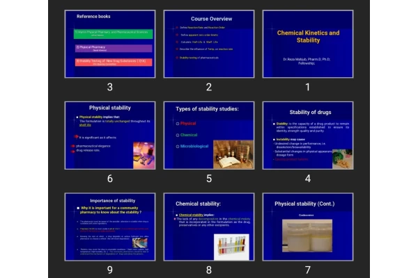 پاورپوینت Chemical Kinetics and Stability