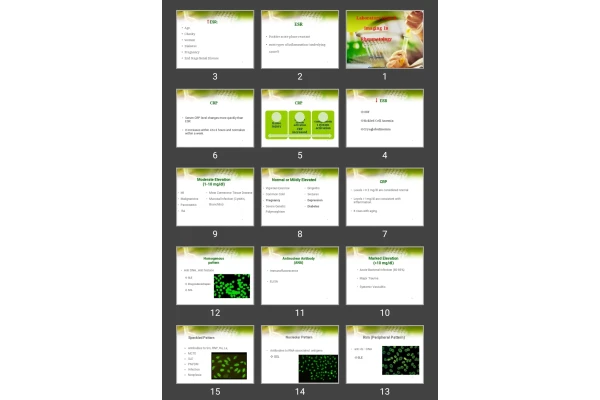 پاورپوینت تست های آزمایشگاهی Laboratory tests & imaging In Rheumatology