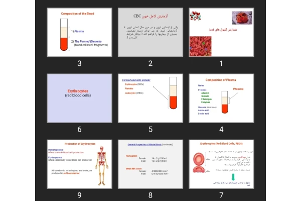پاورپوینت شمارش گلبول های قرمز