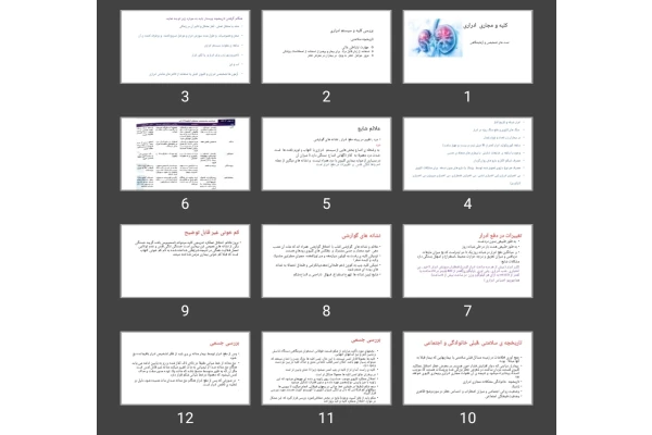 پاورپوینت کلیه و مجاری ادراری