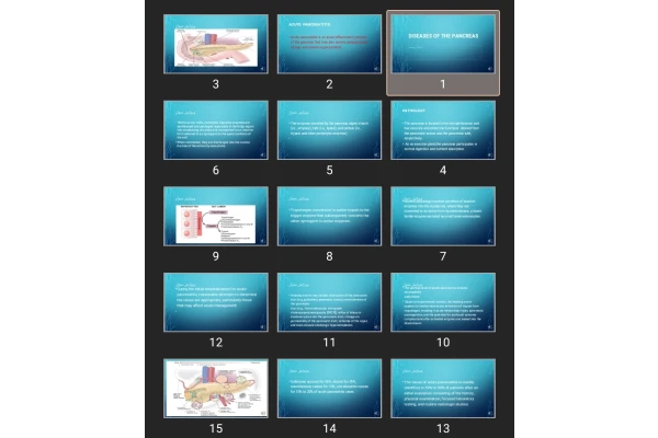 پاورپوینت Diseases of the Pancreas