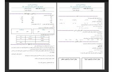 ارزشیابی مهر ماه فارسی پایه ششم