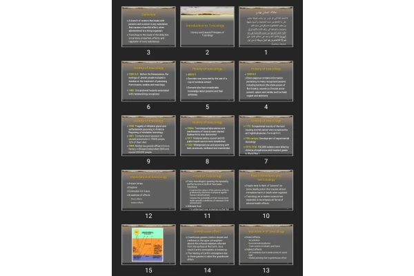 پاورپوینت Introduction to Toxicology