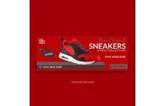 بنر وب سایت رنگ قرمز