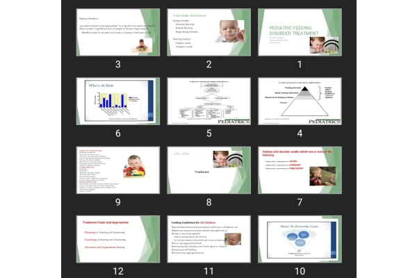 پاورپوینت PEDIATRIC FEEDING DISORDER TREATMENT