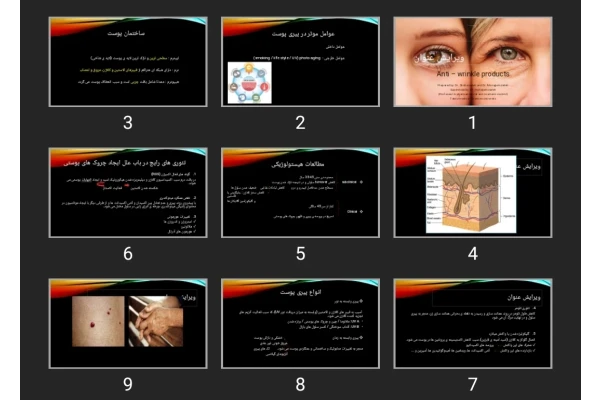 پاورپوینت Anti – wrinkle products