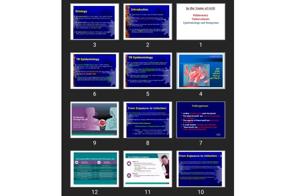 پاورپوینت Pulmonary Tuberculosis