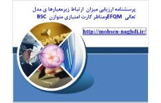 پرسشنامه ارزيابي میزان  ارتباط زیرمعیارها ی مدل تعالی EFQMومناظر کارت امتیازی متوازن BSC