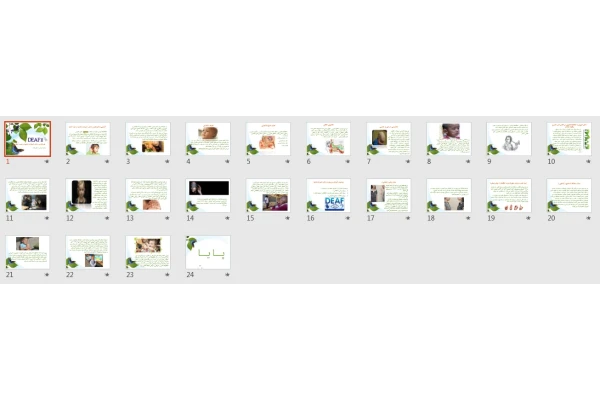 پاورپوینت آشنایی با کودکان و دانش آموزان ناشنوا و نیمه شنوا