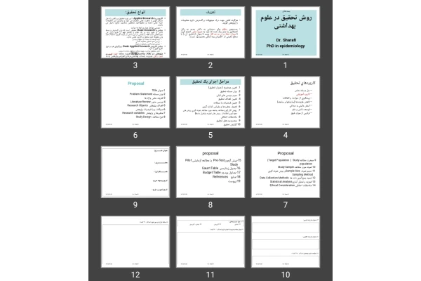 پاورپوینت روش تحقیق در علوم بهداشتی