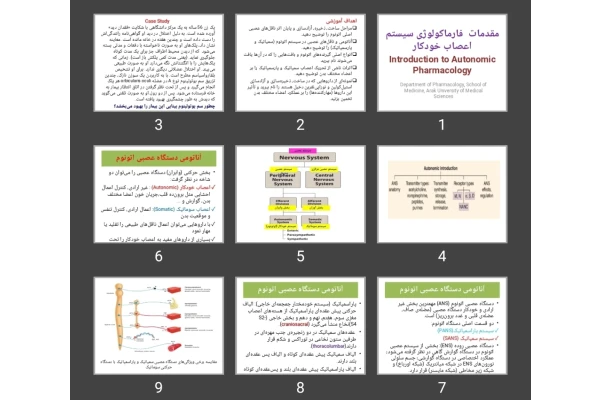 پاورپوینت مقدمات فارماکولوژی سیستم اعصاب خودکار Introduction to Autonomic Pharmacology