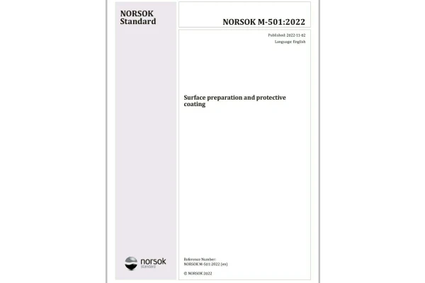 ♦️ دانلود استاندارد   ✅ NORSOK M 501 2022 Surface preparation and protective coating