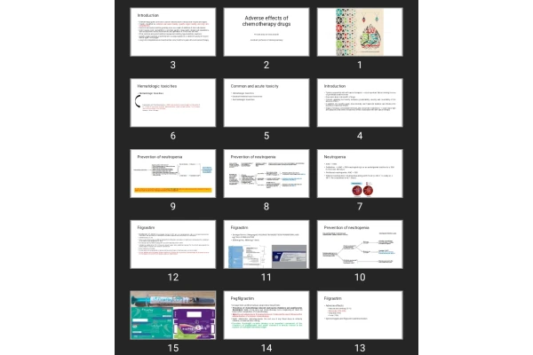 پاورپوینت Adverse effects of chemotherapy drugs