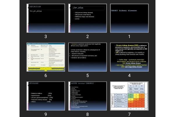 پاورپوینت CHRONIC kidney disease