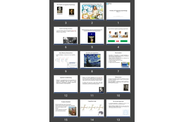 پاورپوینت History of Cognitive psychology