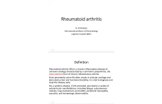 جزوه Rheumatoid arthritis