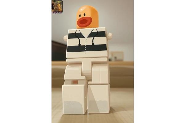 وکتور رئال آدمک سفید با طراحی خاص