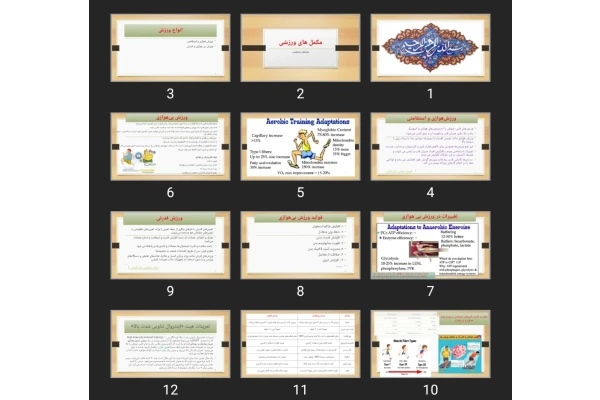 پاورپوینت مکمل های ورزشی