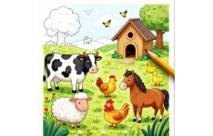 pdf آموزش نقاشی مرحله به مرحله نقاشی برای کودکان(حیوانات مزرعه)همراه با شعر های کودکانه توسط تافی خرگوشه