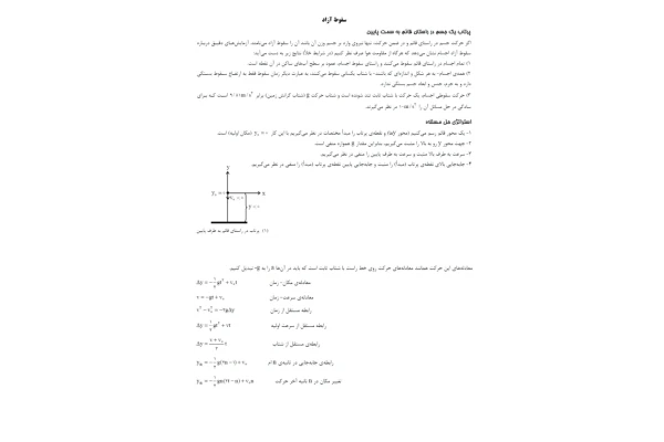 📝جزوه: سقوط آزاد          🖊ارسالی اعضا          🏛 دانشگاه آزاد                (نسخه کامل)✅