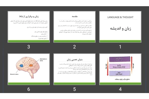 پاورپوینت زبان و اندیشه