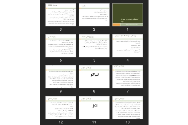 پاورپوینت اختلالات اعتیادی و مصرف مواد