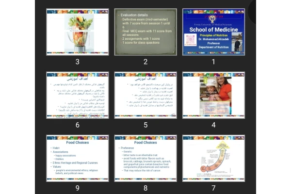 پاورپوینت Principles of Nutrition (overview of Nutrition and health)