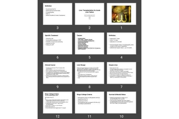 پاورپوینت Liver Transplantation for Acute Liver Failure