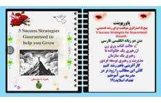 پاورپوینت پنج 5 استراتژی موفقیت برای رشد تضمینی