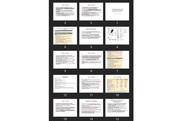 پاورپوینت Hematopoietic and Lymphoid Systems