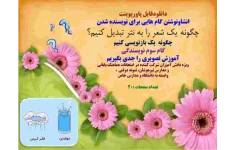 انشاونوشتن گام هایی برای نویسنده شدن چگونه یک شعر را به نثر تبدیل کنیم؟ چگونه  یک بازنویسی کنیم  گام سوم نویسندگی