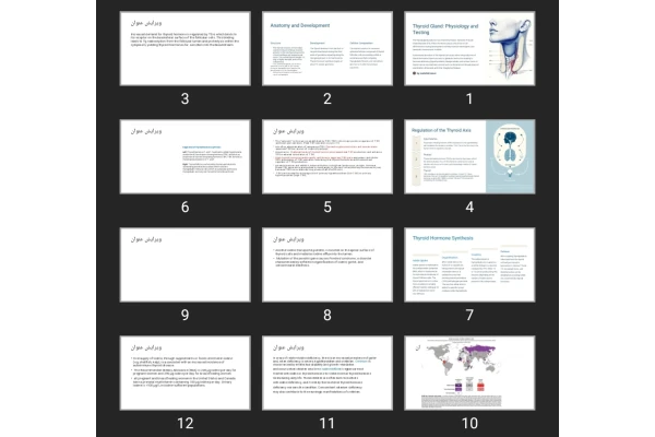 پاورپوینت Thyroid Gland: Physiology and Testing