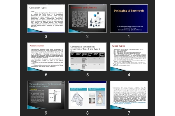 پاورپوینت Packaging of Parentrals