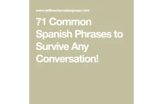 آموزش 71 عبارت مهم و پایه در زبان اسپانیایی